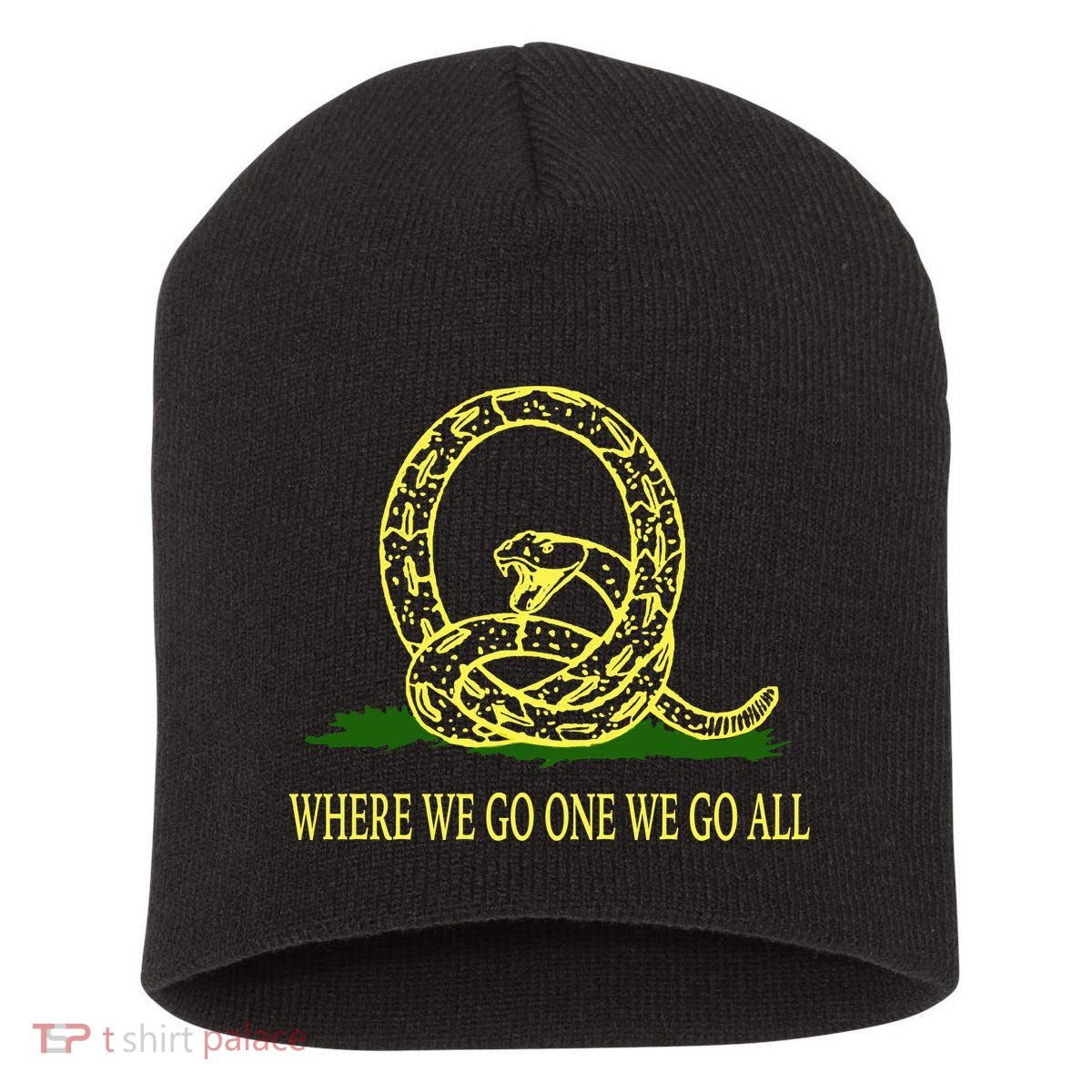 Q Anon Don't Tread On Me Qanon Short Acrylic Beanie