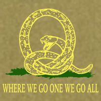 Q Anon Don't Tread On Me Qanon Garment-Dyed Women's Muscle Tee