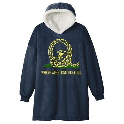 Q Anon Don't Tread On Me Qanon Hooded Wearable Blanket