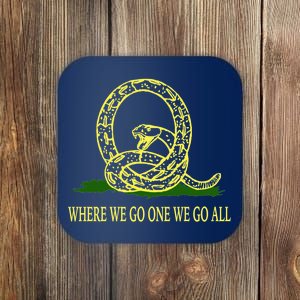 Q Anon Don't Tread On Me Qanon Coaster