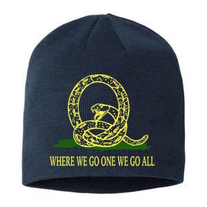 Q Anon Don't Tread On Me Qanon Sustainable Beanie