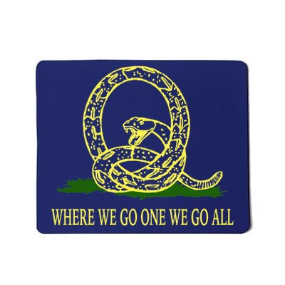 Q Anon Don't Tread On Me Qanon Mousepad