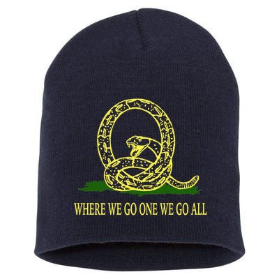 Q Anon Don't Tread On Me Qanon Short Acrylic Beanie