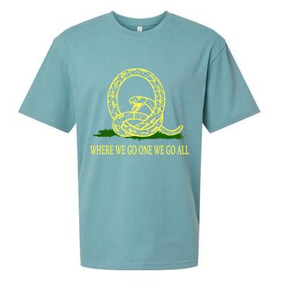 Q Anon Don't Tread On Me Qanon Sueded Cloud Jersey T-Shirt