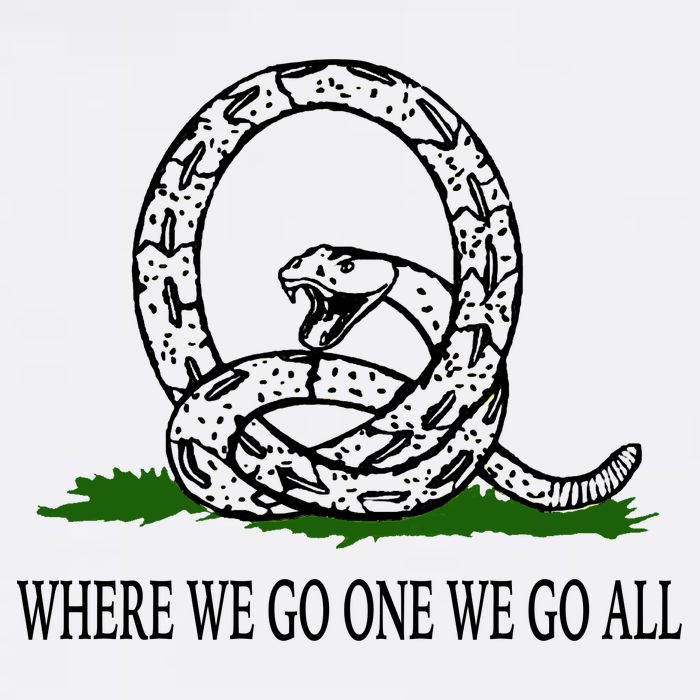 Q Anon Don't Tread On Me Qanon Garment-Dyed Sweatshirt