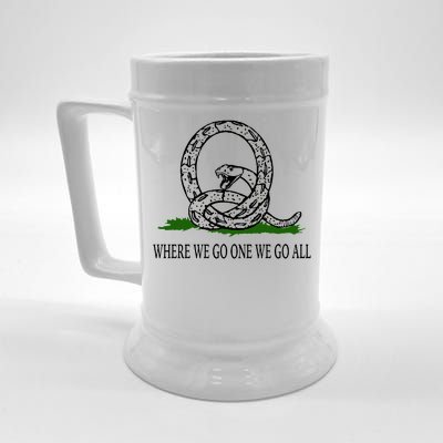 Q Anon Don't Tread On Me Qanon Beer Stein