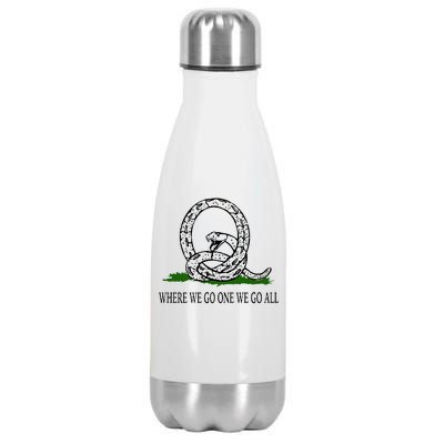 Q Anon Don't Tread On Me Qanon Stainless Steel Insulated Water Bottle