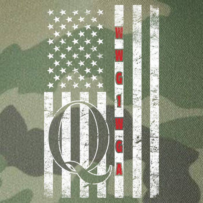 Q-anon Flag Where We Go One We Go All WWG1WGA Legacy Tie Dye Trucker Hat