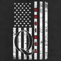 Q-anon Flag Where We Go One We Go All WWG1WGA Garment-Dyed Fleece Hoodie