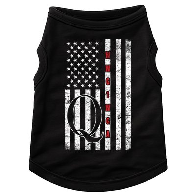 Q-anon Flag Where We Go One We Go All WWG1WGA Doggie Tank