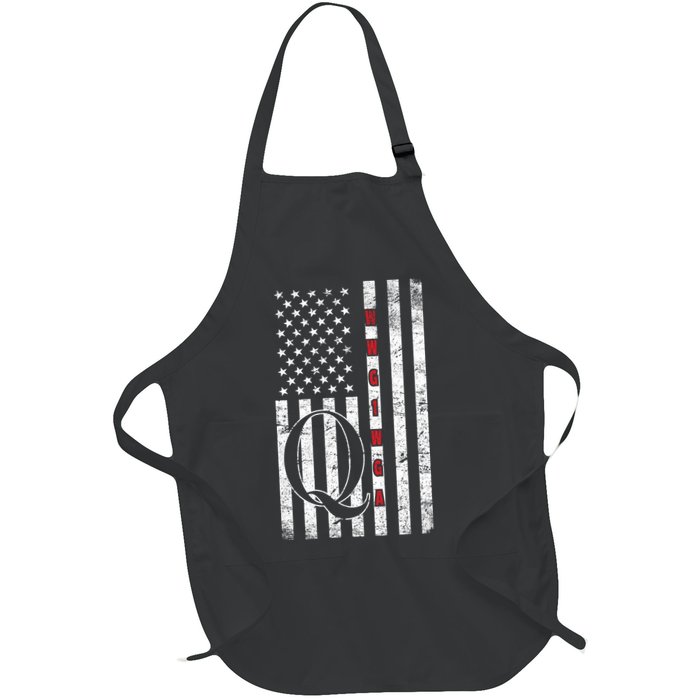 Q-anon Flag Where We Go One We Go All WWG1WGA Apron