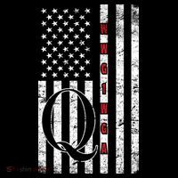 Q-anon Flag Where We Go One We Go All WWG1WGA Tall T-Shirt