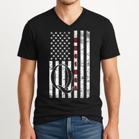 Q-anon Flag Where We Go One We Go All WWG1WGA V-Neck T-Shirt
