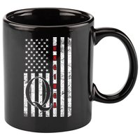 Q-anon Flag Where We Go One We Go All WWG1WGA 11oz C Handle Ceramic Mug