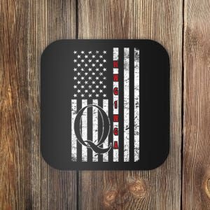 Q-anon Flag Where We Go One We Go All WWG1WGA Coaster