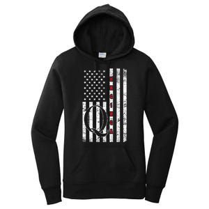 Q-anon Flag Where We Go One We Go All WWG1WGA Women's Pullover Hoodie