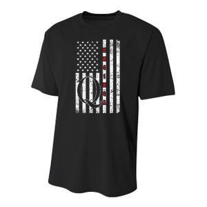 Q-anon Flag Where We Go One We Go All WWG1WGA Youth Performance Sprint T-Shirt