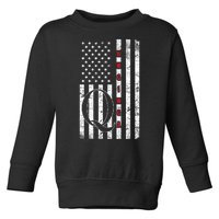 Q-anon Flag Where We Go One We Go All WWG1WGA Toddler Sweatshirt