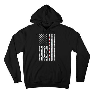 Q-anon Flag Where We Go One We Go All WWG1WGA Tall Hoodie