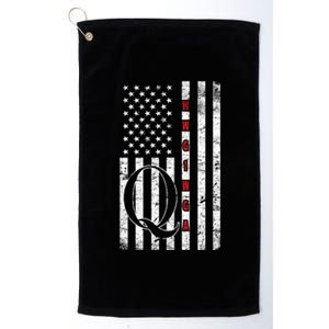 Q-anon Flag Where We Go One We Go All WWG1WGA Platinum Collection Golf Towel