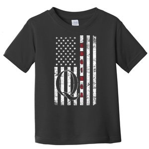 Q-anon Flag Where We Go One We Go All WWG1WGA Toddler T-Shirt