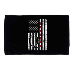 Q-anon Flag Where We Go One We Go All WWG1WGA Microfiber Hand Towel