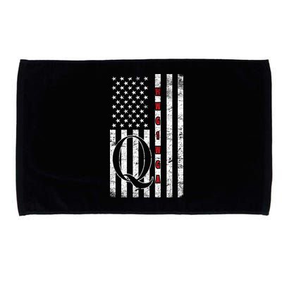Q-anon Flag Where We Go One We Go All WWG1WGA Microfiber Hand Towel