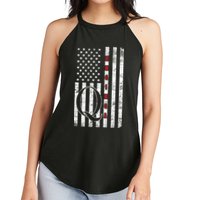 Q-anon Flag Where We Go One We Go All WWG1WGA Women's Perfect Tri Rocker Tank