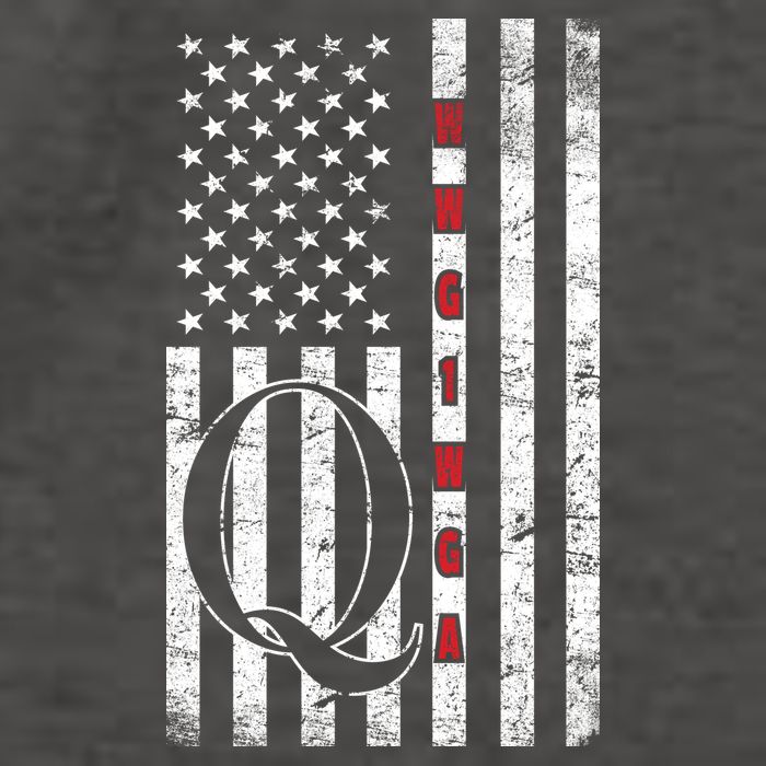 Q-anon Flag Where We Go One We Go All WWG1WGA Vector Backpack