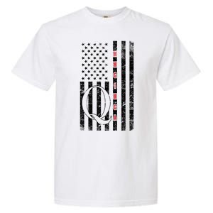 Q-anon Flag Where We Go One We Go All WWG1WGA Garment-Dyed Heavyweight T-Shirt