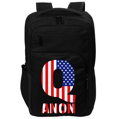 Q Anon Patriotic USA Flag Impact Tech Backpack