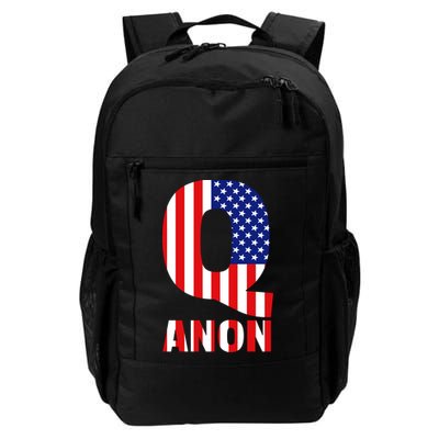 Q Anon Patriotic USA Flag Daily Commute Backpack