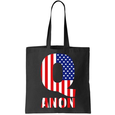 Q Anon Patriotic USA Flag Bag