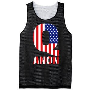 Q Anon Patriotic USA Flag Mesh Reversible Basketball Jersey Tank