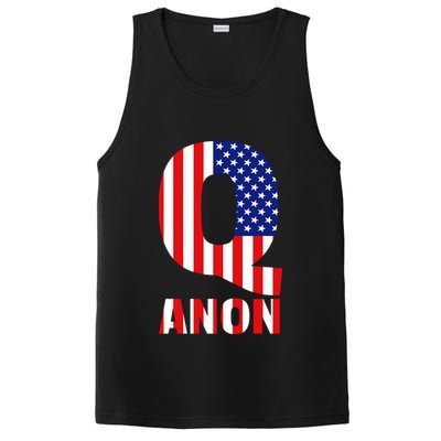 Q Anon Patriotic USA Flag PosiCharge Competitor Tank