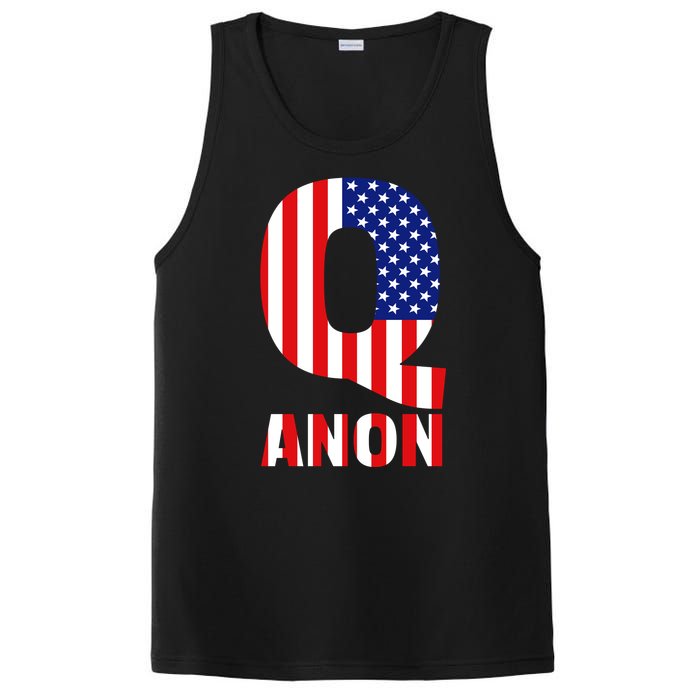 Q Anon Patriotic USA Flag PosiCharge Competitor Tank