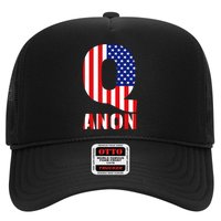 Q Anon Patriotic USA Flag Trucker Hat