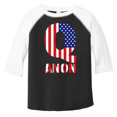 Q Anon Patriotic USA Flag Toddler Fine Jersey T-Shirt