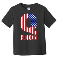 Q Anon Patriotic USA Flag Toddler T-Shirt