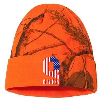 Q Anon Patriotic USA Flag Kati Licensed 12" Camo Beanie