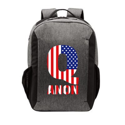 Q Anon Patriotic USA Flag Vector Backpack