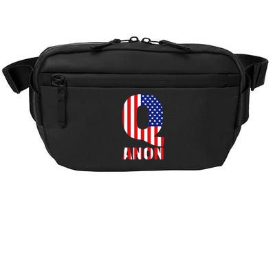 Q Anon Patriotic USA Flag Crossbody Pack