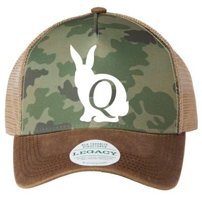 Q-anon Rabbit Logo Legacy Tie Dye Trucker Hat