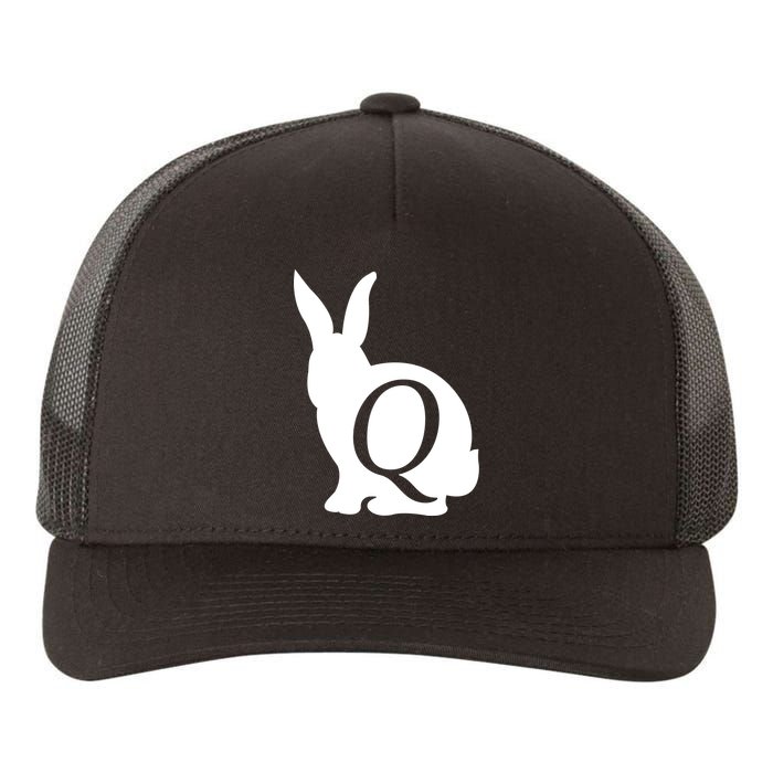 Q-anon Rabbit Logo Yupoong Adult 5-Panel Trucker Hat