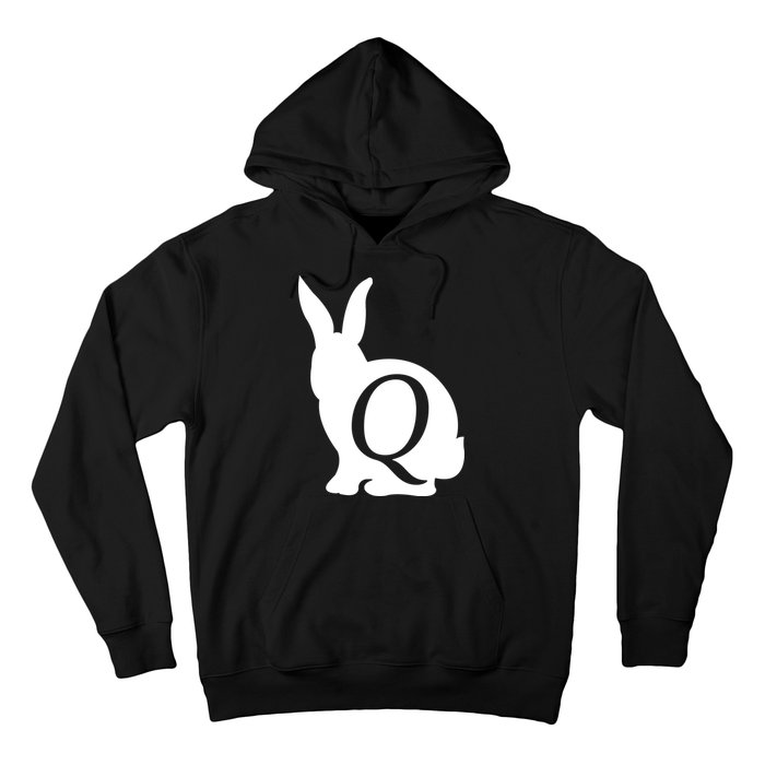 Q-anon Rabbit Logo Hoodie