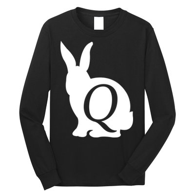 Q-anon Rabbit Logo Long Sleeve Shirt