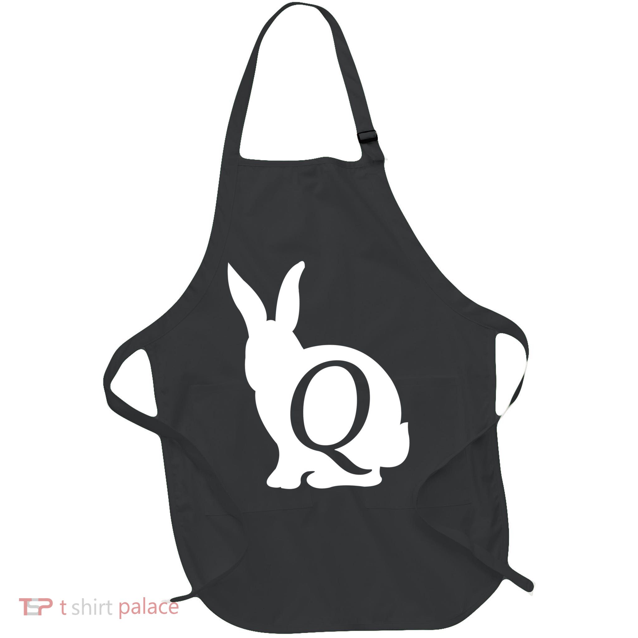 Q-anon Rabbit Logo Full-Length Apron With Pockets