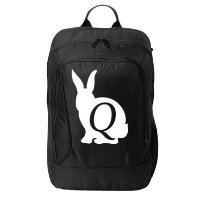 Q-anon Rabbit Logo City Backpack