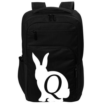 Q-anon Rabbit Logo Impact Tech Backpack