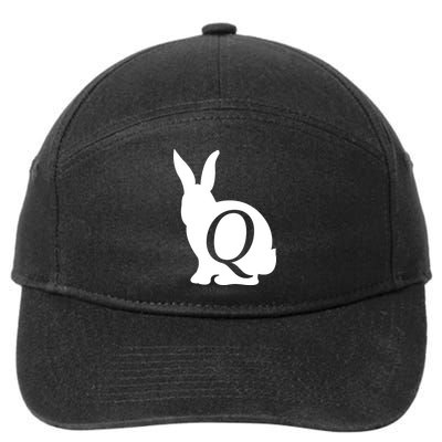 Q-anon Rabbit Logo 7-Panel Snapback Hat